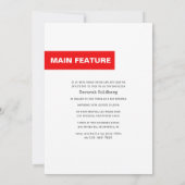 Bat Mitzvah Magazine Cover Einladung (Rückseite)