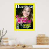 Bat Mitzvah Magazine Poster Yellow Pink (Küche)