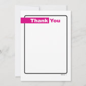 Bat Mitzvah Magazine Vielen Dank Dankeskarte (Rückseite)