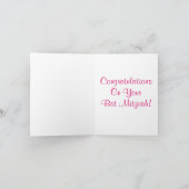 Bat Mitzvah Mazel Tower Floral 4Jennifer Karte (Innenseite)