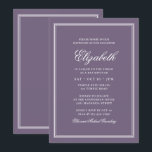 Bat Mitzvah Modern Monogram on Simple Fram Einladung<br><div class="desc">Besteht aus eleganter Serif und kursiver Schriftzypografie auf Rahmen. Dieses wurde von Select Party Supplies entworfen,  exklusiv für Zazzle. Abrufbar unter: http://www.zazzle.com/selectpartysupplies</div>
