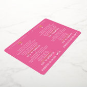 BAT MITZVAH Moderne Drehbuch hübsch rosa Gold Folieneinladung (Gedreht)