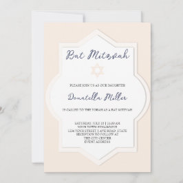 Bat Mitzvah Moderne Kunst Star von David Einladung