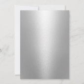 Bat Mitzvah Moderne Rose Gold Sparkling Typografie Einladung (Rückseite)