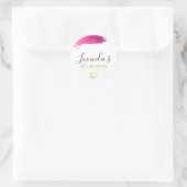 BAT MITZVAH Moderner Luxus vergoldetes goldfarbene Runder Aufkleber (Tasche)