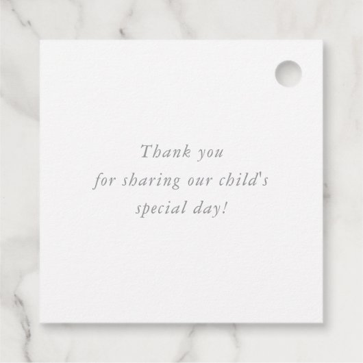 BAT MITZVAH Moderner Stern hellrosa Farbverlauf Geschenkanhänger (Rückseite)