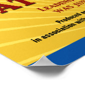 Bat Mitzvah Movie Star Yellow Blue Poster (Ecke)