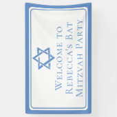 Bat Mitzvah Party Light Blue Star von David Banner (Vertikal)
