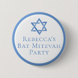 Bat Mitzvah Party Light Blue Star von David Button