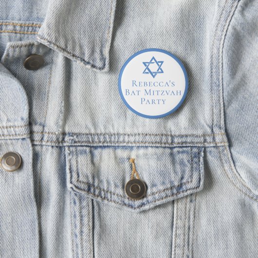 Bat Mitzvah Party Light Blue Star von David Button (Beispiel)