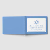 Bat Mitzvah Party Light Blue Star von David Gästebuch (Voll)