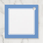 Bat Mitzvah Party Light Blue Star von David Geschenkanhänger (Rückseite)