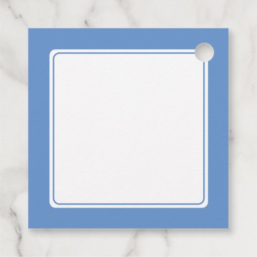 Bat Mitzvah Party Light Blue Star von David Geschenkanhänger (Rückseite)