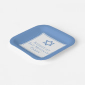 Bat Mitzvah Party Light Blue Star von David Pappteller (Gewinkelt)