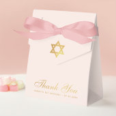 Bat Mitzvah Pink Imitats Gold Star von David Viele Geschenkschachtel