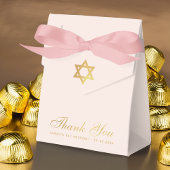 Bat Mitzvah Pink Imitats Gold Star von David Viele Geschenkschachtel