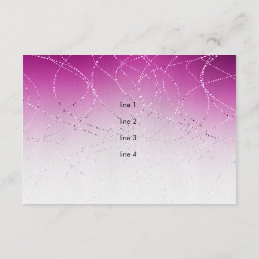 Bat Mitzvah Pink Magenta Star Glitterie Nach dem P Einladung (Rückseite)