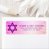 Bat Mitzvah Pink Orange Gradient Retro Spaß Adress (Insitu)