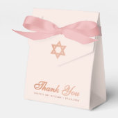 Bat Mitzvah Pink Rose Gold Star von David Vielen D Geschenkschachtel (Vorderseite)