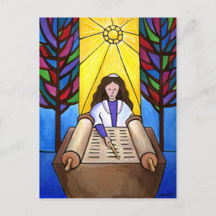 Bat Mitzvah Postcard Postkarte