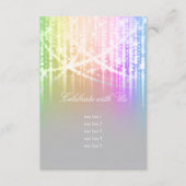 Bat Mitzvah Rainbow Funkelnd Lights After Partys Einladung (Vorderseite)