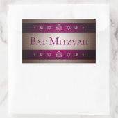 Bat Mitzvah Rechteckiger Aufkleber (Tasche)