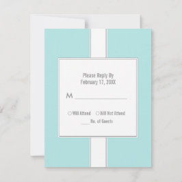 Bat Mitzvah Replik Cards {Light Aquamarin} RSVP Karte