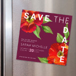 Bat Mitzvah Rett Date Burgundy Floral Watercolor Magneteinladung<br><div class="desc">Achten Sie darauf, dass alle Ihre Freunde und Verwandten den Meilenstein Ihrer Tochter Bat Mitzvah feiern können! Versenden Sie diese schicke, atemberaubende, florale Wasserfarbe mit modernem san serif type vor bordeauxrotem Hintergrund, personalisierte "Save the Date" Magnetkarte. Personalisieren Sie den benutzerdefinierten Text mit dem Namen und Datum Ihres Bat Mitzvah. Garantiert,...</div>