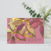 Bat Mitzvah Rose Burgundy Watercolor Petals Star Einladung (Stehend Vorderseite)