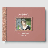 Bat Mitzvah Rose Gold Besondere Anlass Foto Gästebuch (Vorderseite)