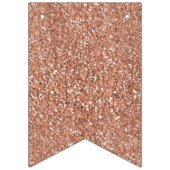 Bat Mitzvah Rose Gold Mazel Tov Optionales Foto Wimpelkette (Dritte Fahne)