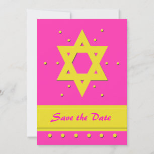 Bat Mitzvah Save the Date Einladungskarte