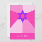 Bat Mitzvah Save the Date Einladungskarte (Vorderseite)