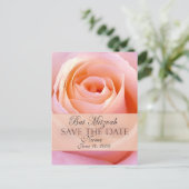 Bat Mitzvah Save the Date Postkarte anpassen (Stehend Vorderseite)