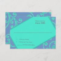 Bat Mitzvah Scroll Muster Aqua UAWG