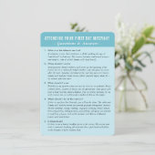 BAT MITZVAH Service Frage und Antwort Rat Einladung (Stehend Vorderseite)