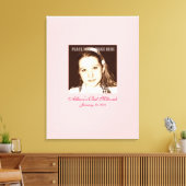 Bat Mitzvah Sign in Party Board Leinwanddruck (Insitu (Wohnzimmer))