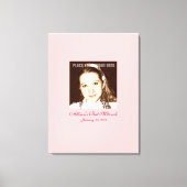 Bat Mitzvah Sign in Party Board Leinwanddruck (Vorderseite)