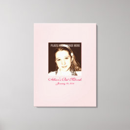 Bat Mitzvah Sign in Party Board Leinwanddruck