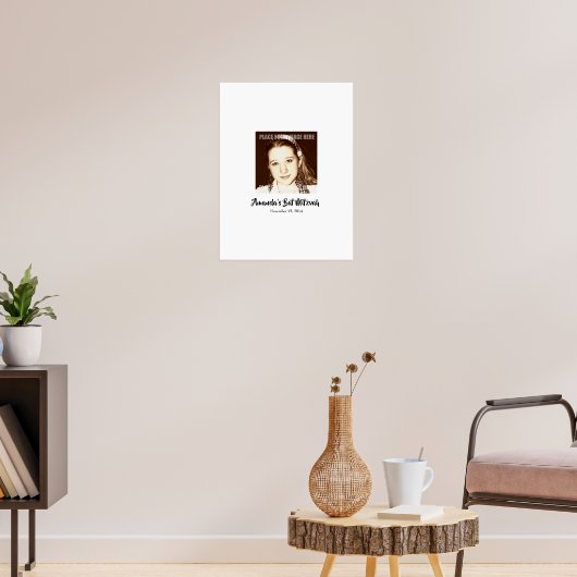 Bat Mitzvah Sign in Party Board Poster (Wohnzimmer 3)