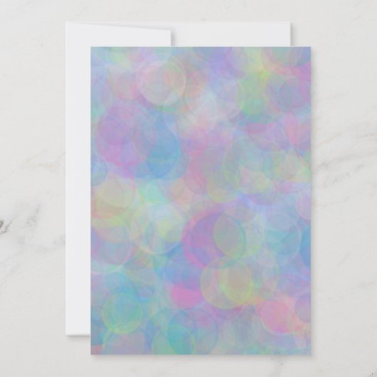 Bat Mitzvah Silver Star Abstraktes Muster Einladung (Rückseite)