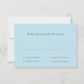 Bat Mitzvah Sparkle Lichter Blau und Lila RSVP Karte (Rückseite)