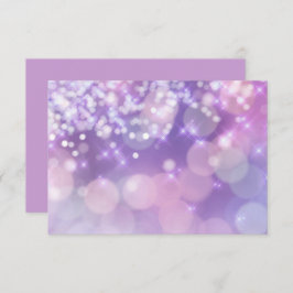 Bat Mitzvah Sparkle Lights Lila und rosa RSVP Karte