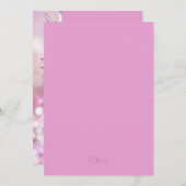 Bat Mitzvah Sparkle Lights Pink Einladung (Vorne/Hinten)