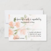 Bat Mitzvah Sweet Azaleas RSVP Karte (Vorderseite)
