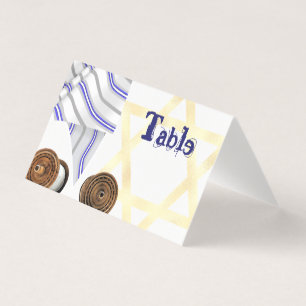 Bat Mitzvah Tischnummer Card