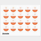 Bat Mitzvah Torah Orange Sticker (Blatt)