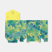 Bat Mitzvah Türkis Grün Gelb Farbe Geschenkschachtel (Ungefaltet)