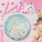 Bat Mitzvah Unterhalb des Meeresstrands 12. 13. Ge Pappteller (Party)