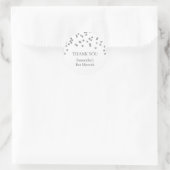 Bat Mitzvah Vielen Dank Individuelle Name Gefallen Runder Aufkleber (Tasche)